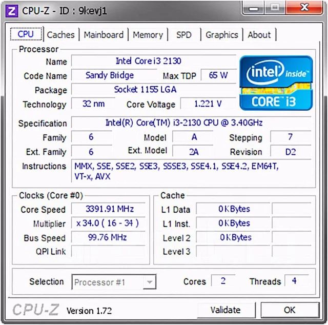 Intel Core i3-2130 ����