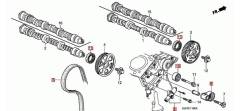 Ремкомплект системы газораспределения. Honda: Elysion, MR-V, Accord, Odyssey, Avancier, Legend, Saber, Pilot, Inspire, Lagreat, MDX Двигатели: J30A, J...