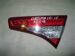 Фонарь задний правый внутренний Kia Optima III 2010-2015 (После 2013) в Челябинске Стоп-сигнал. Kia Optima, TF Двигатели: D4FDL, G4KD, G4KH, G4KJ, G4KK, G4NE