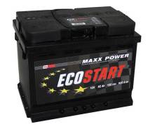 Аккумулятор автомобильный Ecostart 62ач в Новосибирске Ecostart. 62 А.ч., Прямая (правое), производство Европа