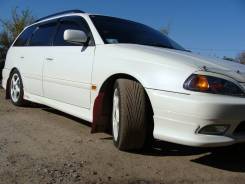Накладка на порог. Toyota Caldina, AT211, AT211G, ST210, ST210G, ST215, ST215G, ST215W, CT216G Двигатели: 3SGE, 3CTE, 7AFE, 3SFE, 3SGTE. Под заказ