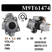 ������� Renault Volvo CS1495 24v 5.5kw 11t ��� Mitsubishi 5001866702, 85000148, M9T61471, M9T61479, M009T61471 ����