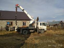 Японский ямобур, Буроям+кран установка опор лэп