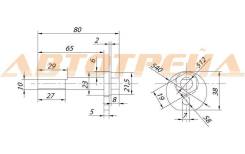 Эксцентрик RR рычага TOYOTA CELSIOR/CHASER/CRESTA/CROWN/MAJESTA/MARK2/LEXUS LS400 (болт) 92- ST-48190-22030