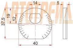 Шайба эксцентрика FR рычага TOYOTA ALTEZZA/CHASER/CRESTA/CROWN/MAJESTA/MARK2/LUCIDA 91- ST-48198-50011