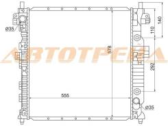 Радиатор SSANG YONG KYRON 05-/ACTYON 2.3/2.0D 05-06