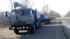 Грузовик с манипулятором и прицепом, услуги по грузоперевозке