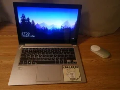 Asus ZenBook Prime UX31A. 13.3", 1,9����, ��� 4 ��, ���� 256���, WiFi: 1, Bluetooth: 1, ����������� �� 7��. ����
