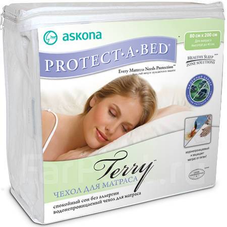 чехол protect-a-bed terry аскона