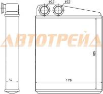 Радиатор отопителя салона AUDI A3/S3 03-/TT 06-/SEAT ALTEA/TOLEDO 04- LEON 05-/SKODA OCTAVIA ST-AU07-395-0