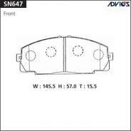 Колодка тормозная. Toyota: Grand Hiace, Regius Ace, ToyoAce, Quick Delivery, Granvia, Touring Hiace, Hiace, Dyna, Regius Двигатели: 1KZTE, 3RZFE, 5VZF...