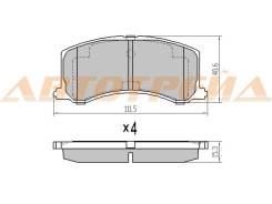Колодки тормозные FR SUZUKI BALENO 95-02/CULTUS ST-55800-61G60