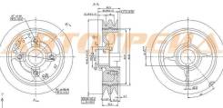 Шкив коленвала TOYOTA 2L/2LTE/3L/5L/5LE 89- SAT ST1340854090