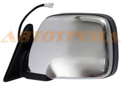 Зеркало TOYOTA LAND CRUISER 80 90-98 LH 3 контакта хром LHD
