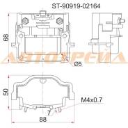 Катушка зажигания TOYOTA #A-ser/#E-ser/1RZ/2RZ, EL##/AE##/EE##/ET###/AT19#/212 SAT ST9091902164