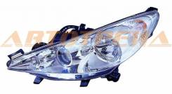 Фара PEUGEOT 207 05- с туманкой TG-550-1140L-LDEMF