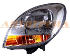 Фара RENAULT KANGOO 03-07 хром, желтый поворот TG-551-1145L-LDEMY