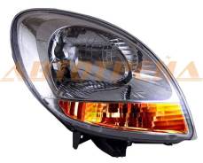 Фара RENAULT KANGOO 03-07 хром, желтый поворот TG-551-1145R-LDEMY