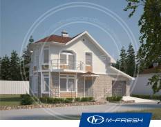M-fresh Window Magic (Проект дома для магической жизни на свободе! ). 100-200 кв. м., 2 этажа, 5 комнат, бетон