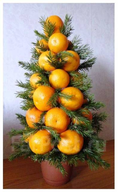 Новогодняя Елка И Мандарины