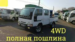Nissan Atlas. 4WD, двухкабинник + борт 1 тонна, 3 200 куб. см., до 3 т