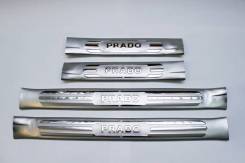 Накладка на порог. Toyota Land Cruiser Prado, GRJ150, GRJ150L, GRJ150W, GRJ151W, KDJ150, KDJ150L, TRJ120, TRJ150, TRJ150L, TRJ150W Двигатели: 1GRFE, 1...