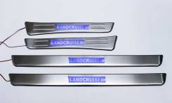 Накладка на порог. Toyota Land Cruiser, FZJ100, HDJ100, HDJ100L, J100, UZJ100, UZJ100L, UZJ100W