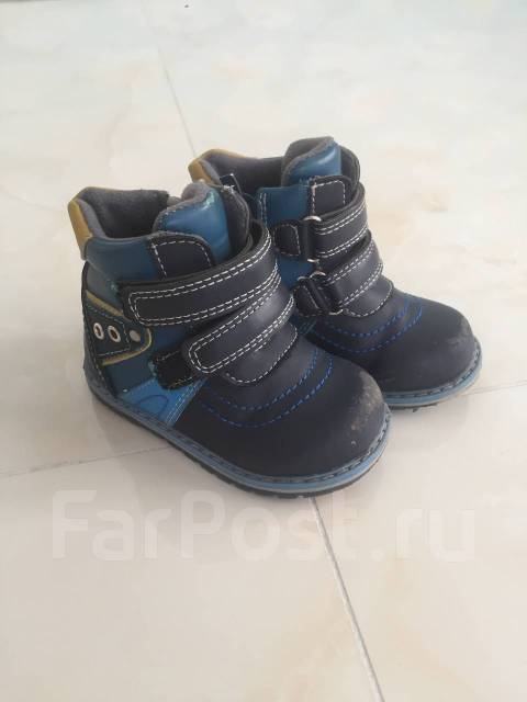 Осенние ботинки 22 размер, размер: 22, для мальчиков, демисезон, б/у, в ...