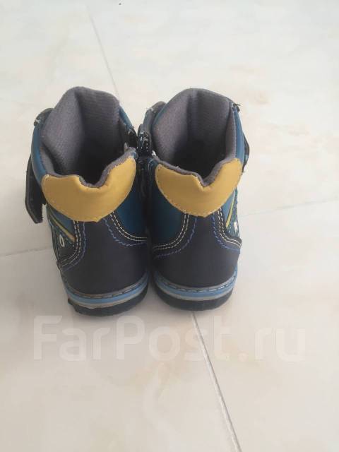 Осенние ботинки 22 размер, размер: 22, для мальчиков, демисезон, б/у, в ...