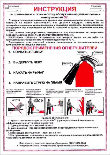 Инструкция Огнетушители Оу-3