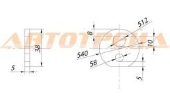 Шайба эксцентрика RR рычага TOYOTA CELSIOR/CHASER/CRESTA/CROWN/MAJESTA/MARK2/LEXUS LS400 92- ST-48198-22020