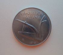 Италия, 10 лир 1976 года