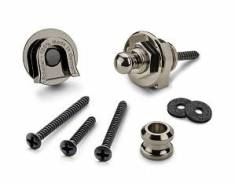 Security Lock Крепление для ремня с блокировкой, для гитары, рутений