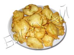 Баклажаны фаршированные мясом в кляре