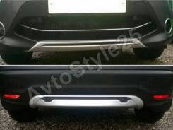 Накладка на бампер. Nissan Qashqai, J11