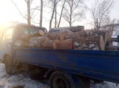 Дрова чурками