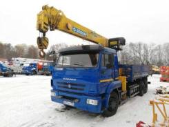Камаз. КМУ 65117+Soosan SCS736LII верх. упр. + борт сталь 6,8м. ) б/у, 10 850 куб. см., 25 000 кг., 19 м.