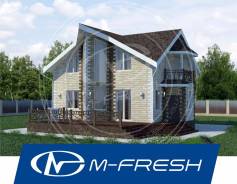 M-fresh Amsterdam Plus! (Готовый проект красивого дома из теплоблоков). 100-200 кв. м., 2 этажа, 5 комнат, бетон