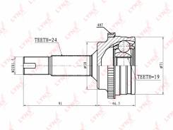 Шрус подвески. Toyota Yaris, SCP10 Toyota Platz, SCP11 Toyota Vitz, SCP10 Toyota Echo, SCP10 Двигатель 1SZFE