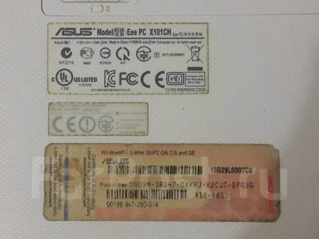 Asus Eee PC X101CH. 10.1", 1,6����, ��� 1024 ��, ���� 320���, WiFi: 1, ����������� �� 4��. ����