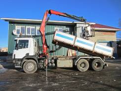 Scania R143. Кму самосвал Scania P420 / Fassi 150 4т/12м, 2 000 куб. см., 26 000 кг.