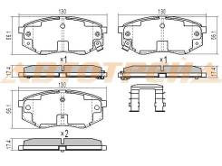 Колодки тормозные FR HYUNDAI SONATA YF 15 10-/IX 20 10-