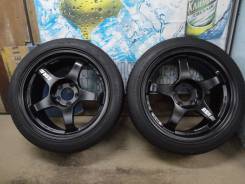 Продам Крутую Фирменную Лёгкую пару Спорт колёс SSR+Лето Жир 215/45R17. 9.0x17" 5x114.30 ET48