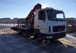 МАЗ 4371. Автоэвакуатор с КМУ и ломаной платформой, 4 750 куб. см., 4 000 кг.