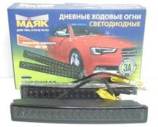 МАЯК фара доп. дневные ходовые огни ld-ny20wa 12v 2w 220x30х38мм 6000k 2шт