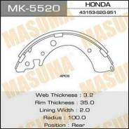 Колодка тормозная барабанная. Honda: Ballade, Logo, Accord, Vamos Hobio, Acty, Fit Aria, Civic Ferio, Acty Truck, Orthia, Integra SJ, Life Dunk, Capa...