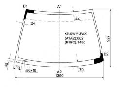 Стекло лобовое. Toyota Allex Toyota Corolla Fielder Toyota Corolla Runx Toyota Corolla, ZZE124, ZZE132, ZZE121L, ZZE120, ZZE121, NZE121, CE121, CDE120...