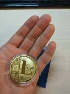Монета Лайткоин Litecoin Криптовалюта Золото 24К Пруф