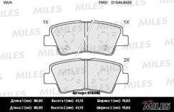 Колодки задние (HYUNDAI SOLARIS, I30 II, I40, TUCSON (JM), KIA SOUL, RIO III) E1 MILES E110062