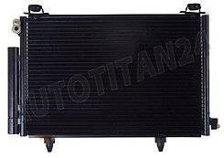 Радиатор кондиционера. Toyota: Yaris, Echo Verso, Platz, Vitz, Echo, Yaris Verso, Funcargo, bB Двигатели: 1NZFE, 1SZFE, 2NZFE